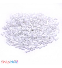 Beads 5mm - Glass Nalki - White